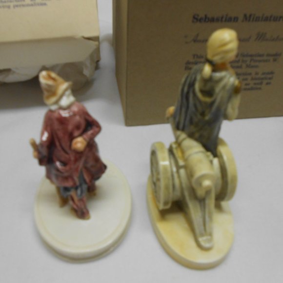 2 NIB Sebastian Miniatures figurines Vtg Rip Van Winkle & George Washington π - Picture 5 of 12